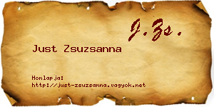 Just Zsuzsanna névjegykártya